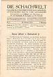 DIE SCHACHWELT / 1911 vol 1, no 3